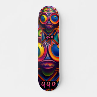 Tribal psychedelic totem 7 3/4" Skateboarddeck
