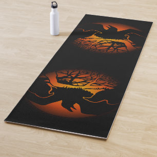 Tribal Raven Mat Personalisiert Raven Art Yogat Yogamatte
