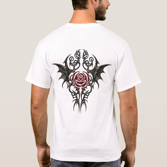 Tribal Rose Emblem T-Shirt (Rückseite)