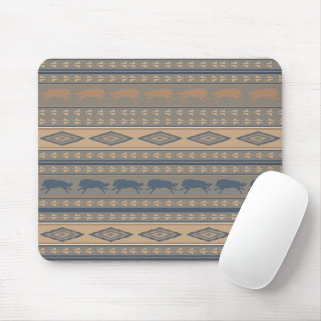 Tribal Running Wolves Muster Mousepad (Mit Mouse)