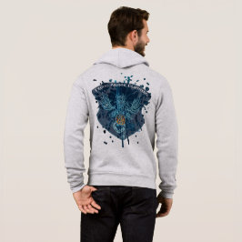 Tribal-Rüstung-Drache-Farbspritzer-Design-Hoodie Hoodie