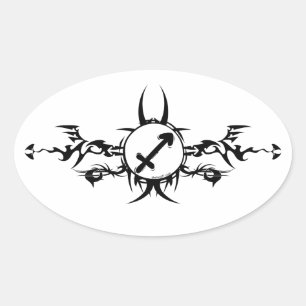 Tribal Sagittarius Stickers