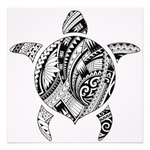 Tribal-Schildkröte Fotodruck