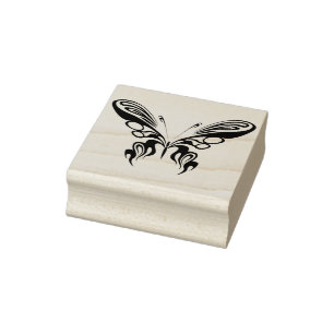 Tribal-Schmetterling-Briefmarke für abstrakte Kuns Gummistempel