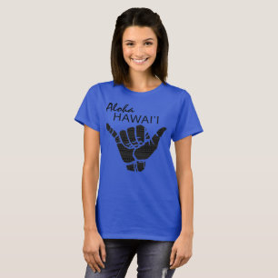 TRIBAL SHAKA (Hang LOOSE) - ALOHA HAWAII Blk T-Shirt
