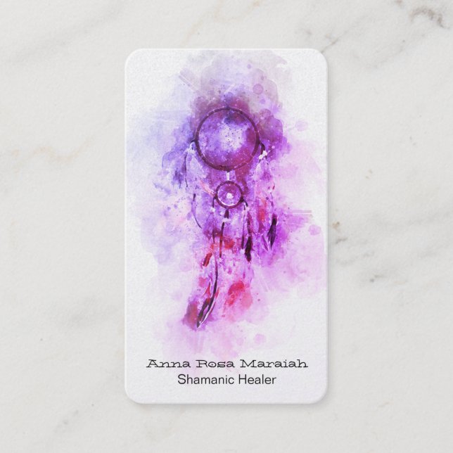 *~* Tribal Shamanic Sacro Dream Catcher Shaman Visitenkarte (Vorderseite)