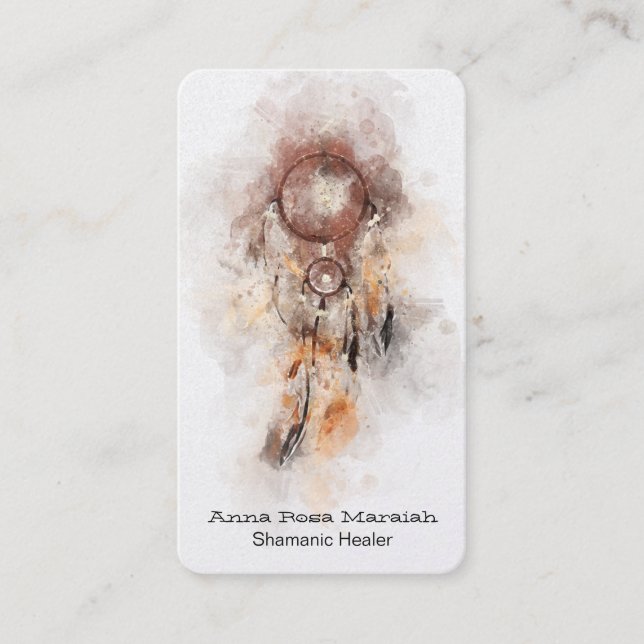 *~* Tribal - Shamanic Sacro Dream Catcher Shaman Visitenkarte (Vorderseite)