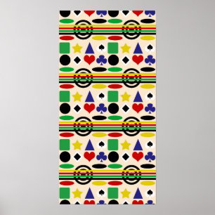 Tribal skandinavisches Muster Poster