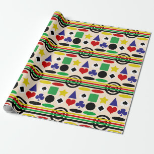 Tribal skandinavisches nordisches Musterdesign  Geschenkpapier