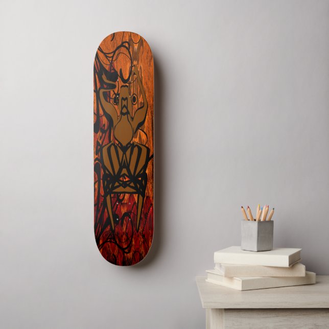 Tribal Skateboard (Wandkunst)