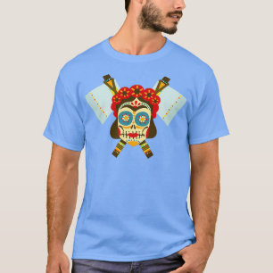 Tribal Skull Dual Ax 9 T-Shirt