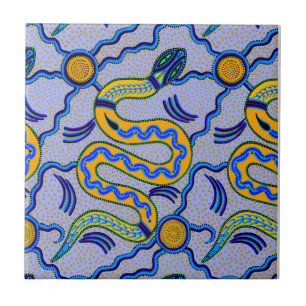 Tribal Snake Fliese