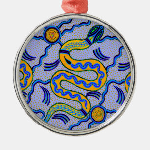 Tribal Snake Ornament Aus Metall