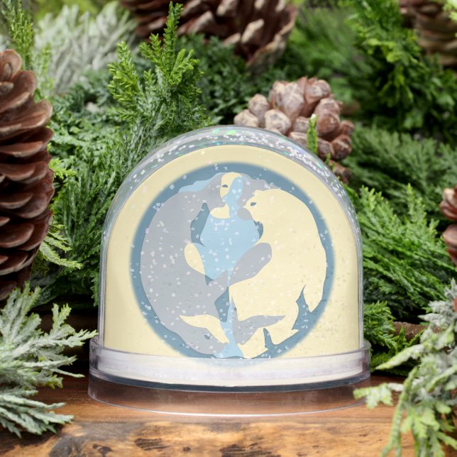 Tribal Snow Globe Custom Spirit Nature Snow Globes Schneekugeln (Winter)
