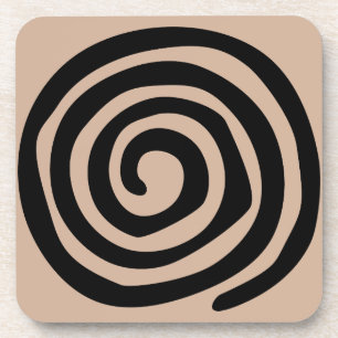 Tribal Spirale Petroglyph mexikanische Kunst Getränkeuntersetzer
