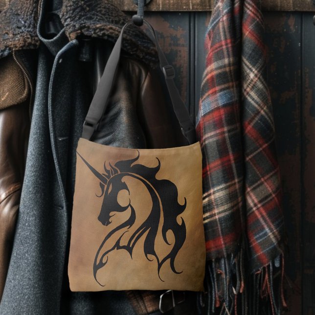 Tribal Stone Unicorn Tragetaschen Mit Langen Trägern (Von Creator hochgeladen)