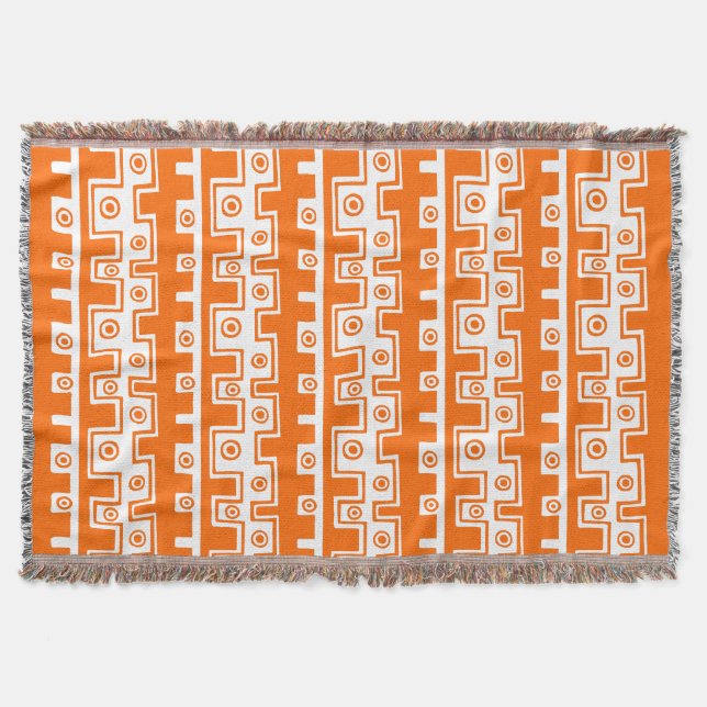 Tribal Style II - Orange on White Decke (Vorderseite)