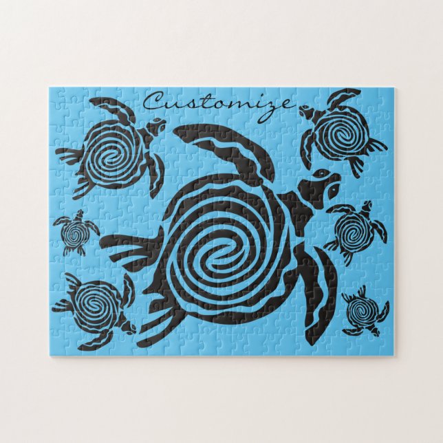 Tribal Style Turtle Thunder_Cove (Horizontal)