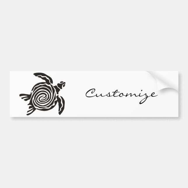 Tribal Style Turtle Thunder_Cove Autoaufkleber (Vorne)