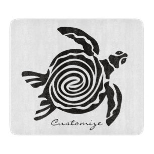 Tribal Style Turtle Thunder_Cove Schneidebrett