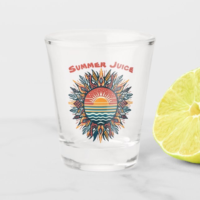 Tribal Summer Sun Schnapsglas (Vorderseite)