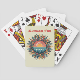 Tribal Summer Sun Spielkarten