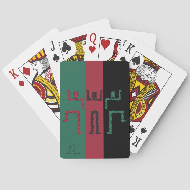 Tribal-Tanz Spielkarten (Rückseite)