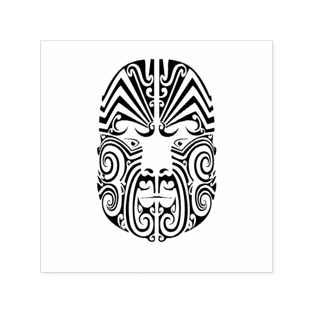Tribal Tattoo Face Permastempel (Design)