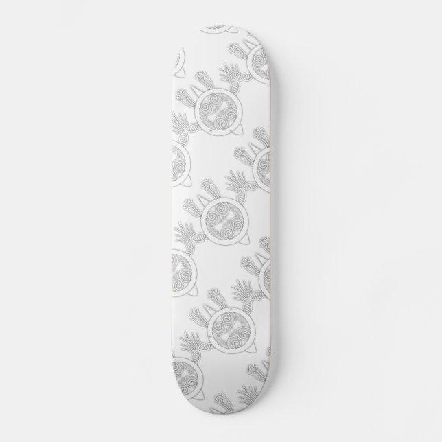 Tribal Tattoo Turtle Skateboard (Vorderseite)