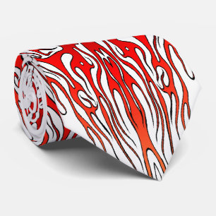 Tribal Tattoo Valentine Herz - rot Krawatte