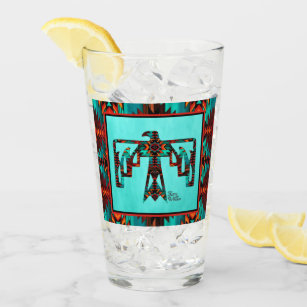 Tribal Thunderbird Glass Cup Glas