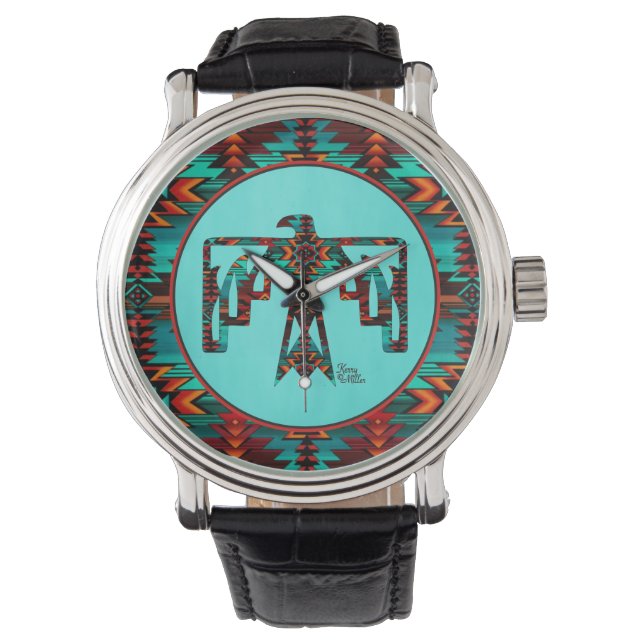 Tribal Thunderbird Watch Armbanduhr (Vorderseite)