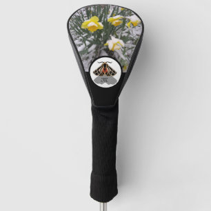 Tribal Tiger Moth Monogram w Foto Golf Headcover