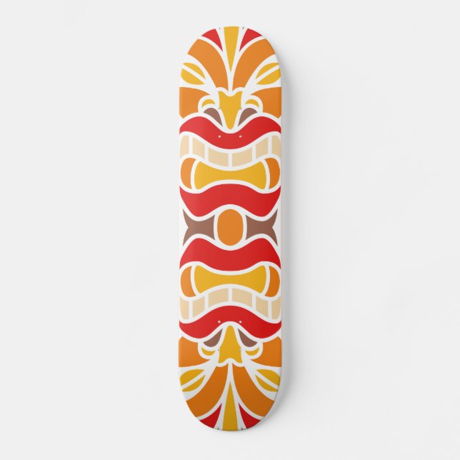 Tribal Tiki Skateboard (Vorderseite)