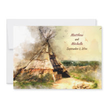 Tribal Tipi und Heart Arrow Boho Teepee Wedding