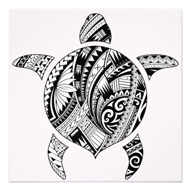 Tribal Turtle Fotodruck (Vorne)