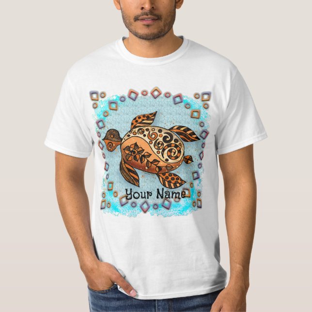 Tribal Turtle T-Shirt (Vorderseite)