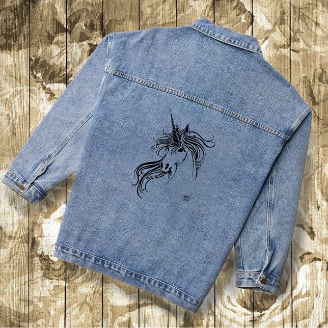 Tribal Unicorn Jeansjacke (Von Creator hochgeladen)