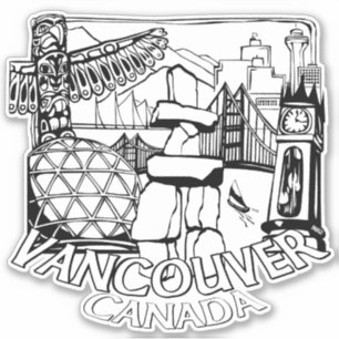Tribal Vancouver Sticker Décrets emblématiques Van