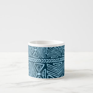Tribal vintage-ethnisch, nahtloses Muster. Espressotasse