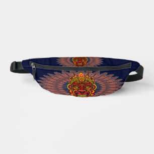 Tribal Warrior King Ritual Mask Bauchtasche