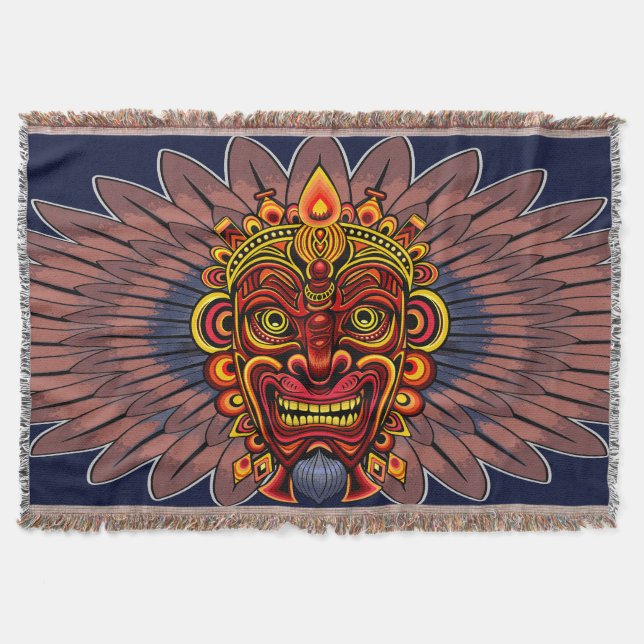 Tribal Warrior King Ritual Mask Decke (Vorderseite)