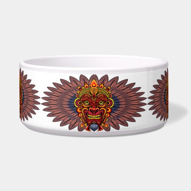 Tribal Warrior King Ritual Mask Napf (Vorderseite)