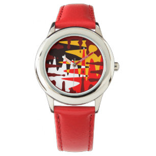 Tribal Watch Modern 4 Nations Art Wrist Watch Armbanduhr