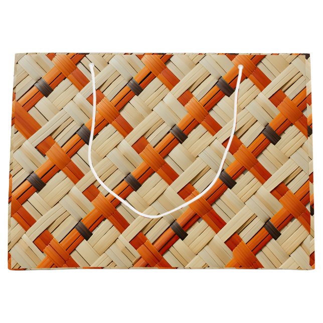 Tribal Weave Artistry Moja Geschenktasche Große Geschenktüte (Vorderseite)
