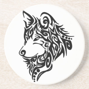 Tribal Wolf Getränkeuntersetzer