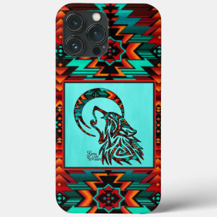 Tribal Wolf Howling im iPhone-Fall des Mondes Case-Mate iPhone Hülle