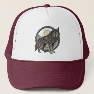 Tribal Wolf Hut Truckerkappe