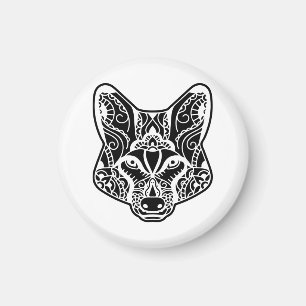 Tribal WOLF Magnet
