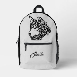 Tribal Wolf Personalisiert Bedruckter Rucksack